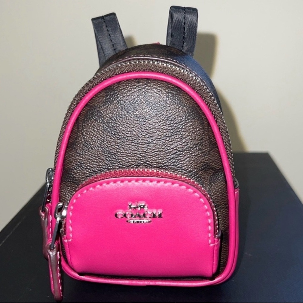 Coach Mini Backpack Keychain - Picture 6 of 9